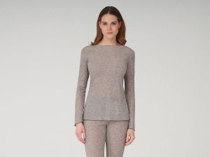 Emmebivi MAGLIA MANICA LUNGA COSTINA 1:1 ESTERNABILE DONNA